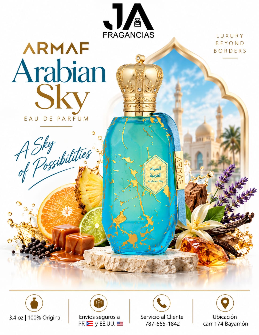 Arabian Sky Armaf Éter for women and men 3.4oz 5% De Descuento Adicional Eter