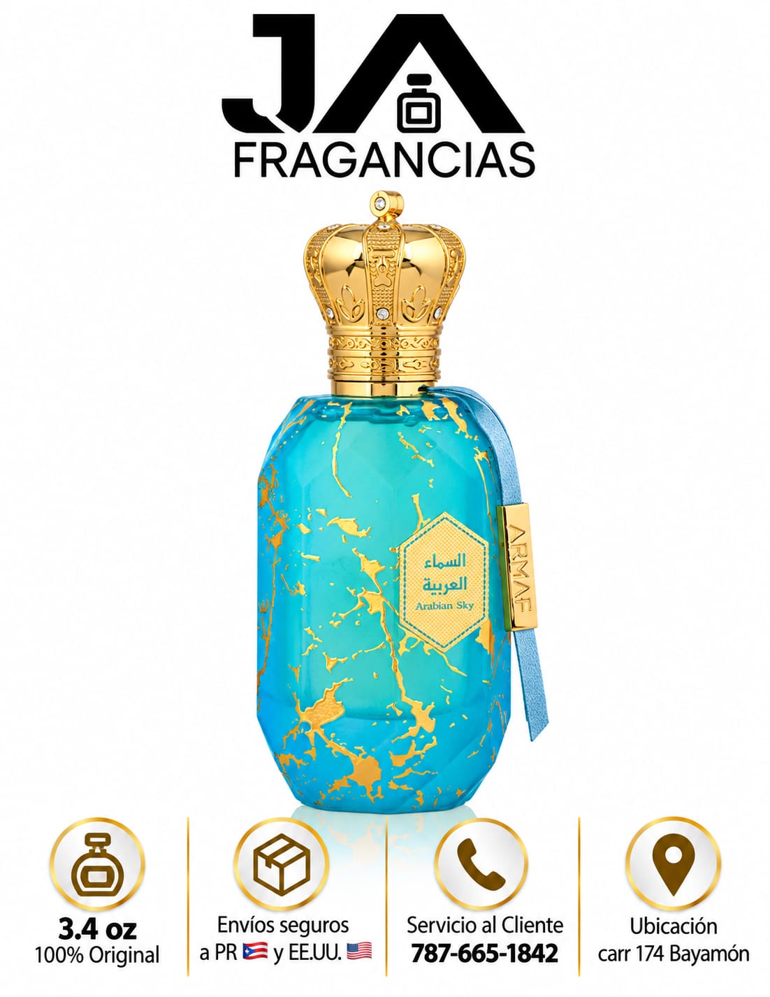 Arabian Sky Armaf Éter for women and men 3.4oz 5% De Descuento Adicional Eter