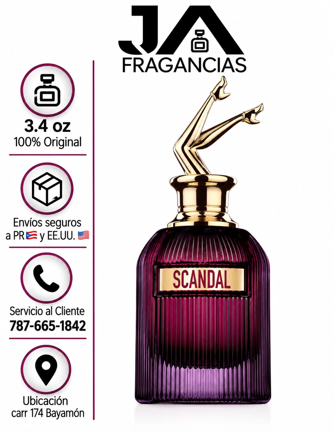 Scandal Intense Eau De Parfum Jean Paul Gaultier + 5 % Descuento Adicional