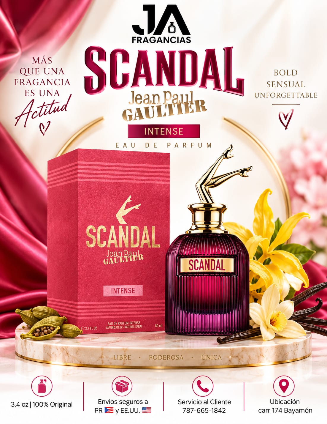 Scandal Intense Eau De Parfum Jean Paul Gaultier + 5 % Descuento Adicional