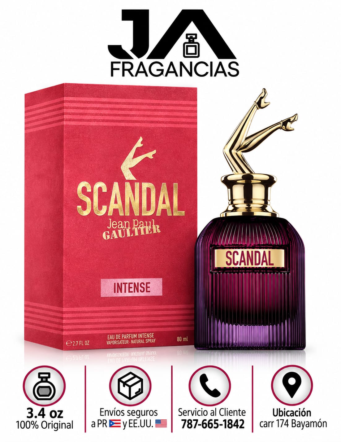 Scandal Intense Eau De Parfum Jean Paul Gaultier + 5 % Descuento Adicional