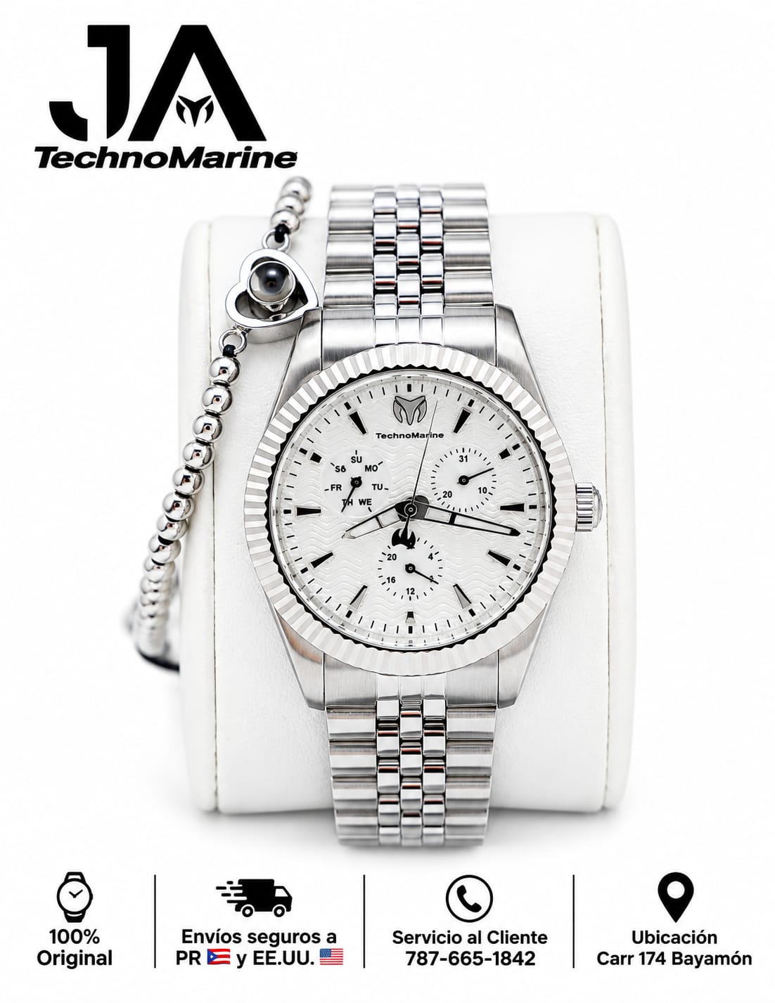 TECHNOMARINE Sea Dream Quartz Dial Watch 38mm Pulsera Gratis