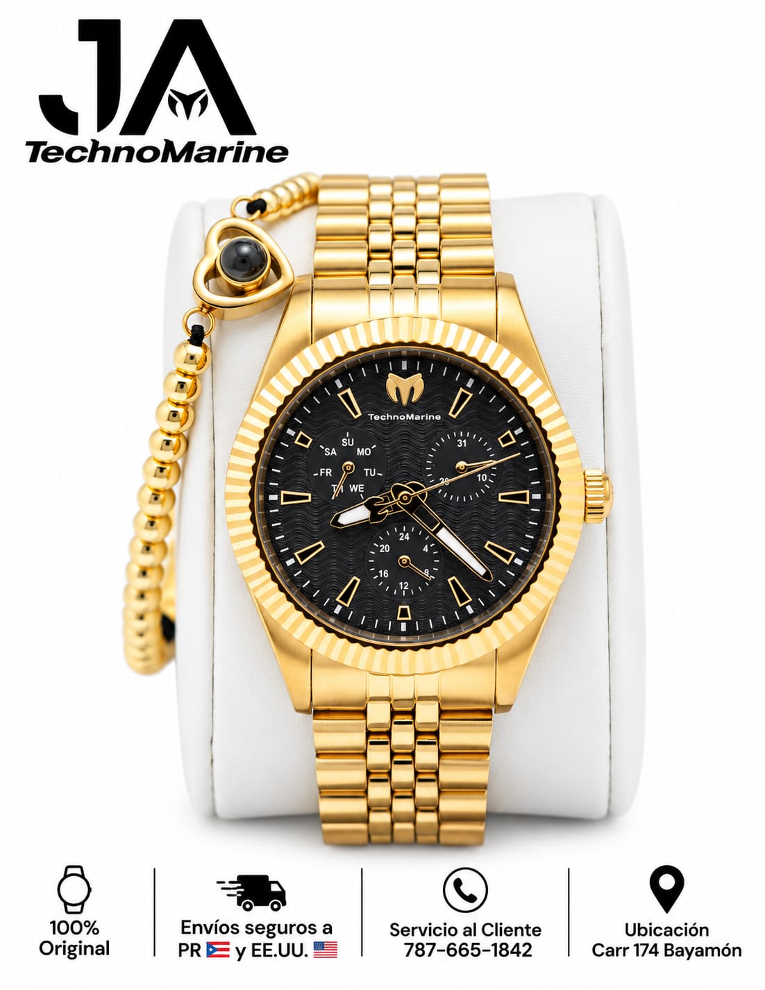 TECHNOMARINE Sea Dream Quartz Dial Watch 38mm Una Pulsera Gratis
