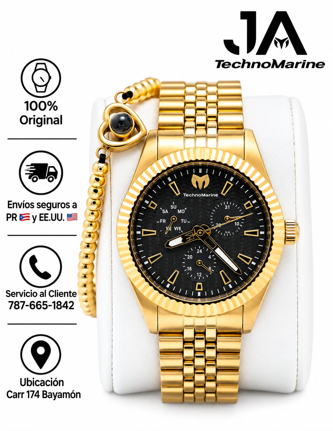 TECHNOMARINE Sea Dream Quartz Dial Watch 38mm Una Pulsera Gratis
