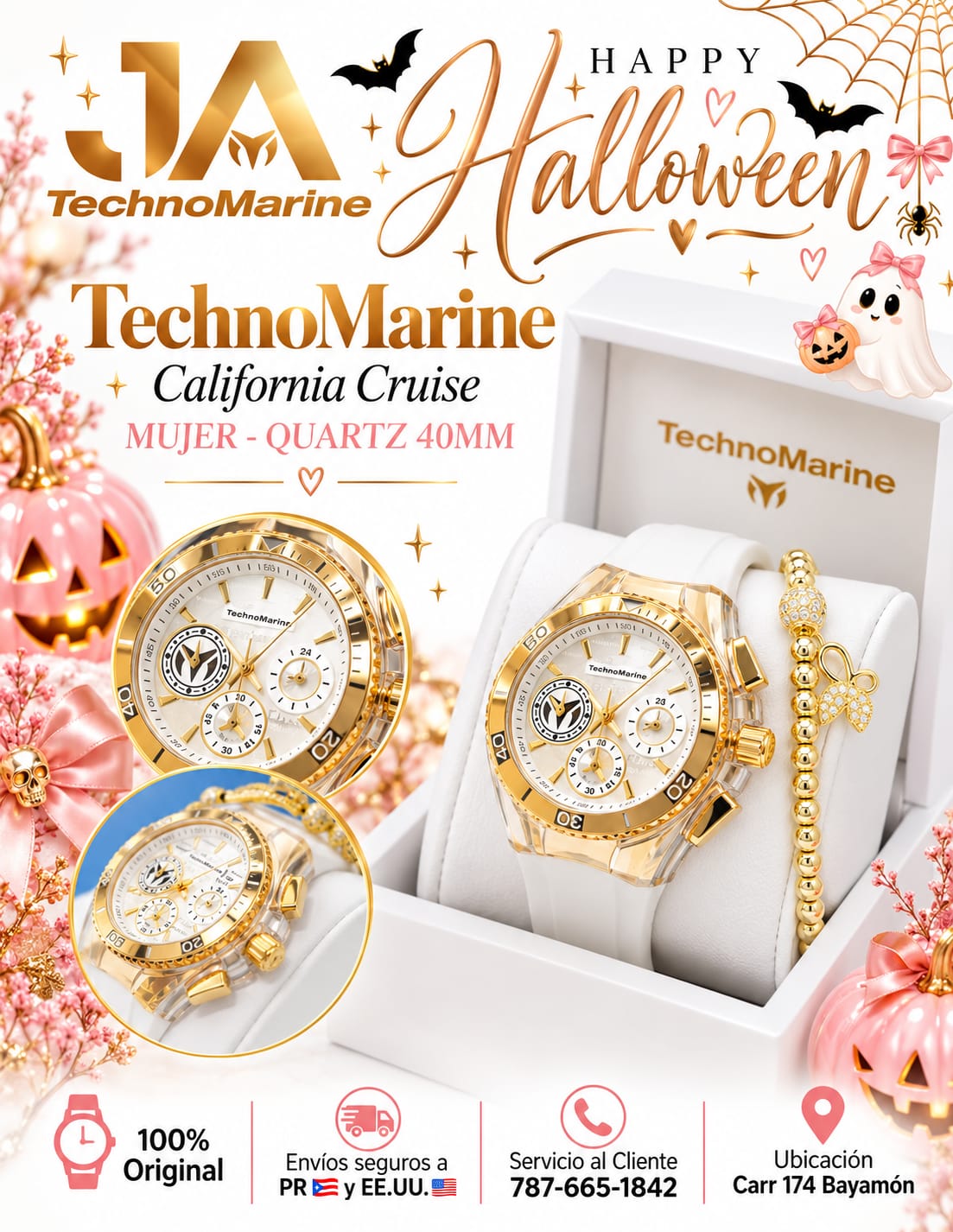 TechnoMarine Cruise California Women’s - 40MM Gold