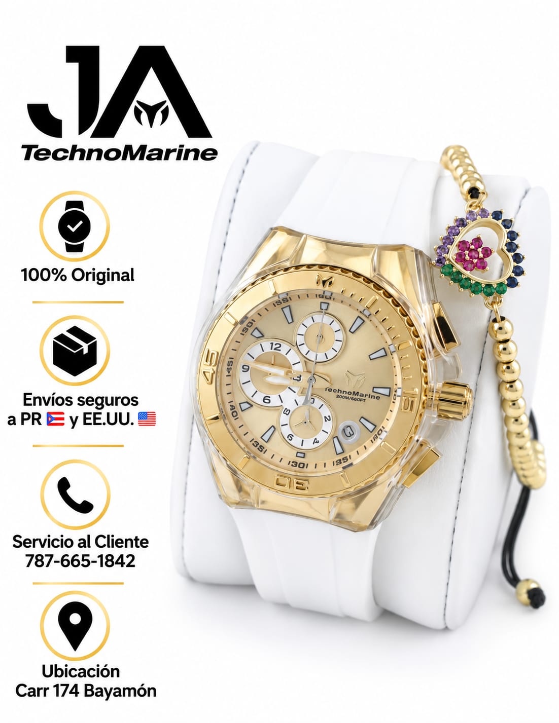 Technomarine Gold And Gold Women Cruise Star 40MM