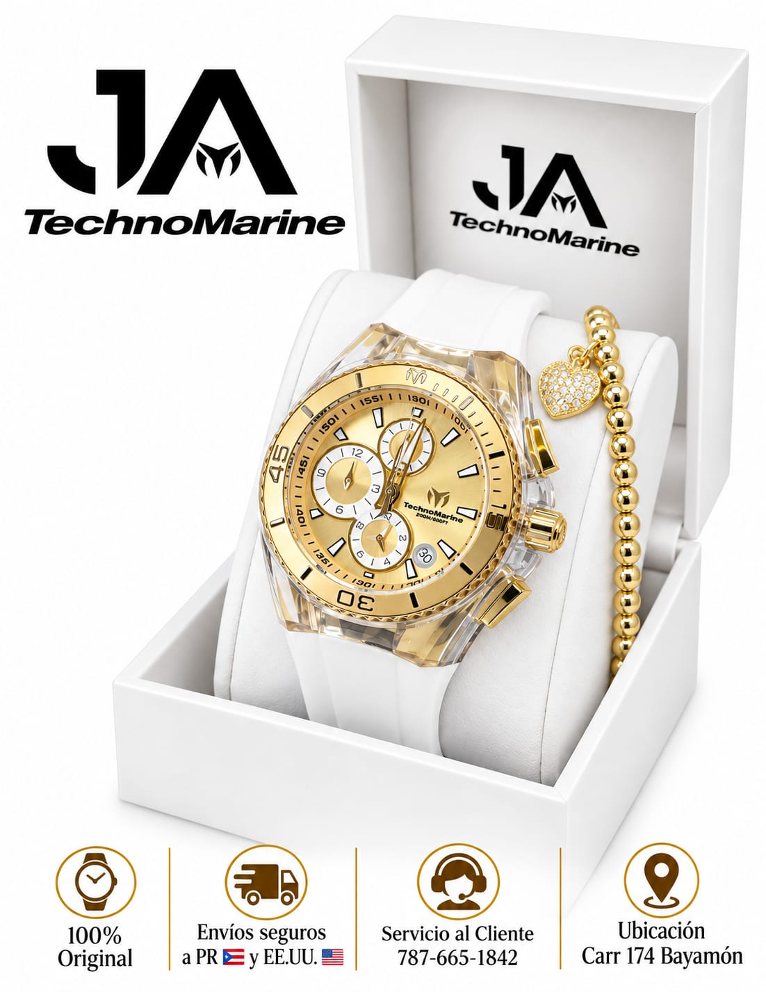 Technomarine Gold And Gold Women Cruise Star 40MM