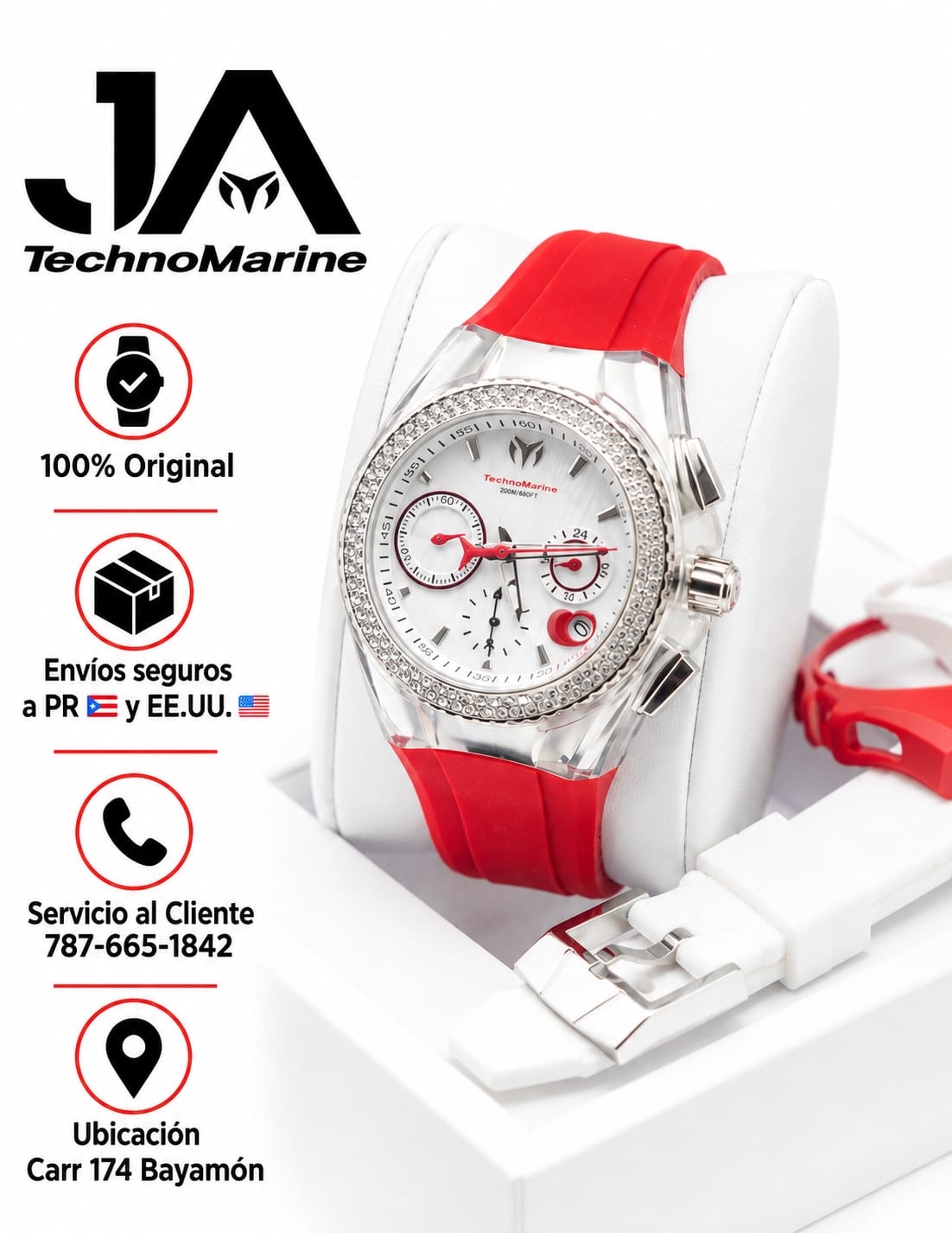 Technomarine  Cruise Valentine Ladies Chronograph Quartz Watch Silver
