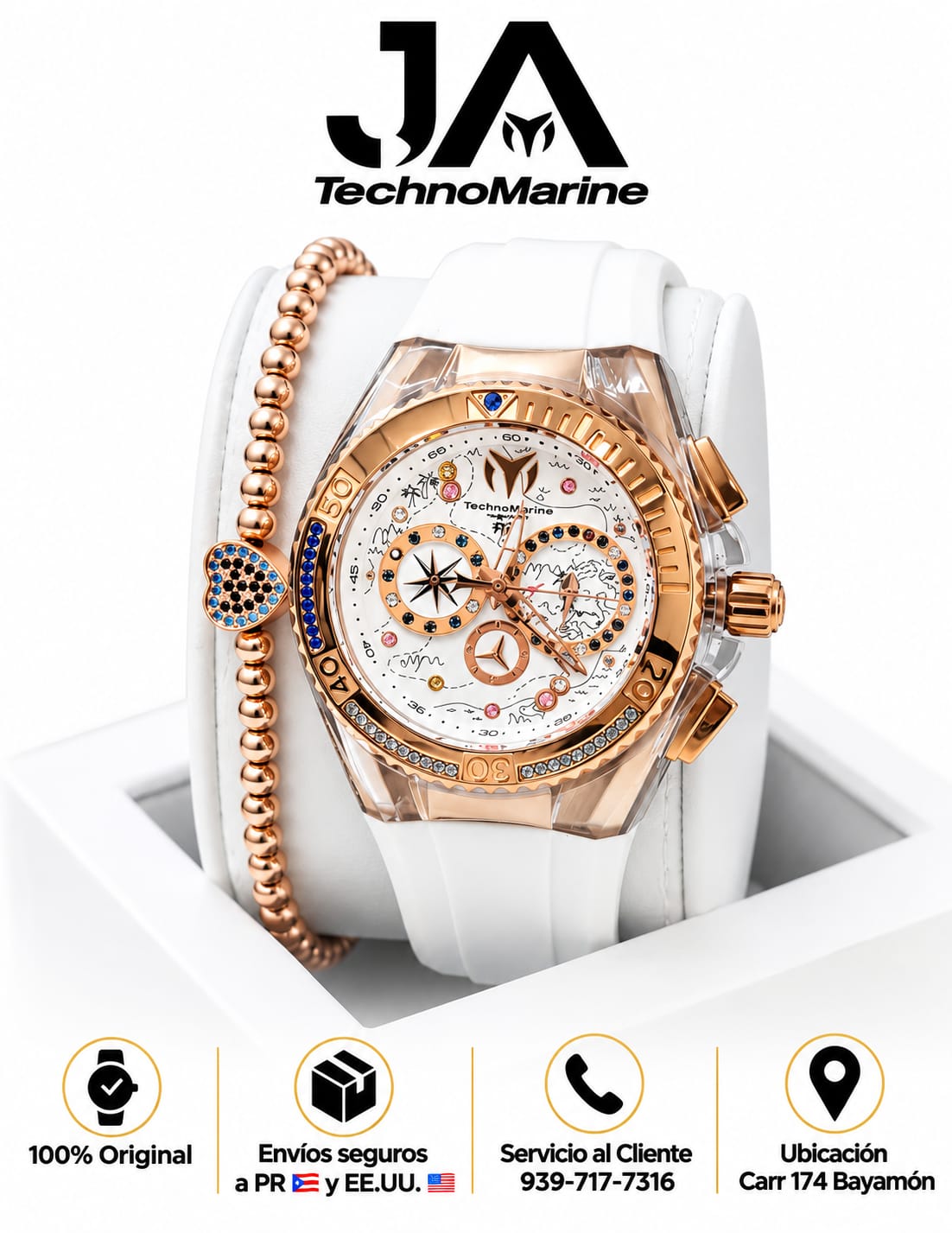 TechnoMarine Cruise Dream Women's Watch - 40mm, White Una Pulcera GRATIS