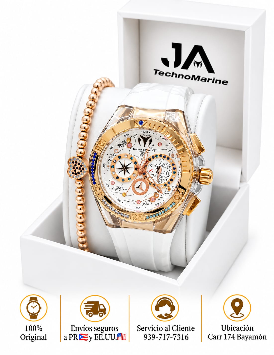 TechnoMarine Cruise Dream Women's Watch - 40mm, White Una Pulcera GRATIS