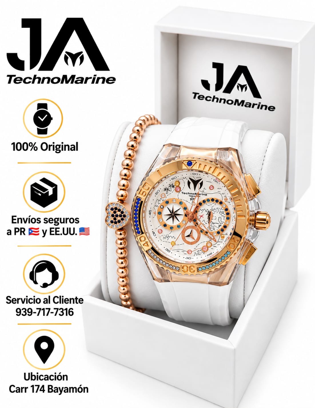 TechnoMarine Cruise Dream Women's Watch - 40mm, White Una Pulcera GRATIS