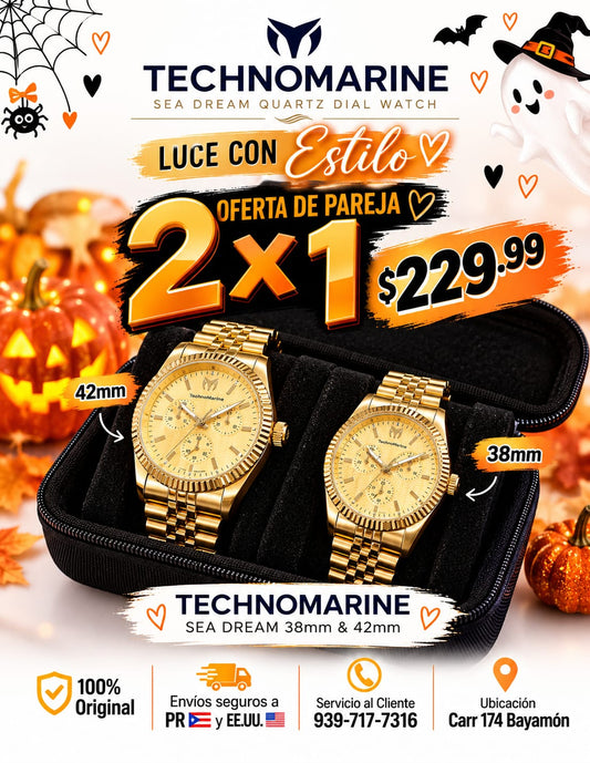 TECHNOMARINE Sea Dream Quartz Dial Watch 42 mm,TECHNOMARINE Sea Dream Quartz Dial Watch 38mm DOS Pulsera Gratis