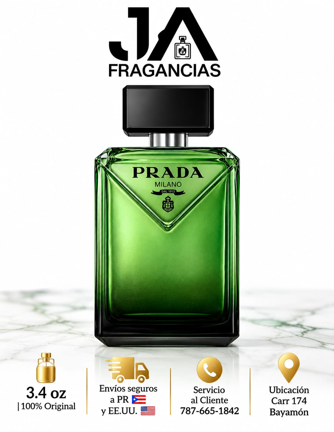 Paradigme Prada Le Parfum Men 3.3oz 5% De Descuento Adicional