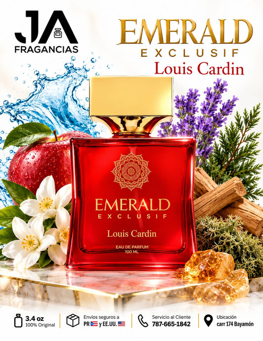 Emerald Exclusif Red Homme By Louis Cardin 3.4oz 5% De Descuento Adicional