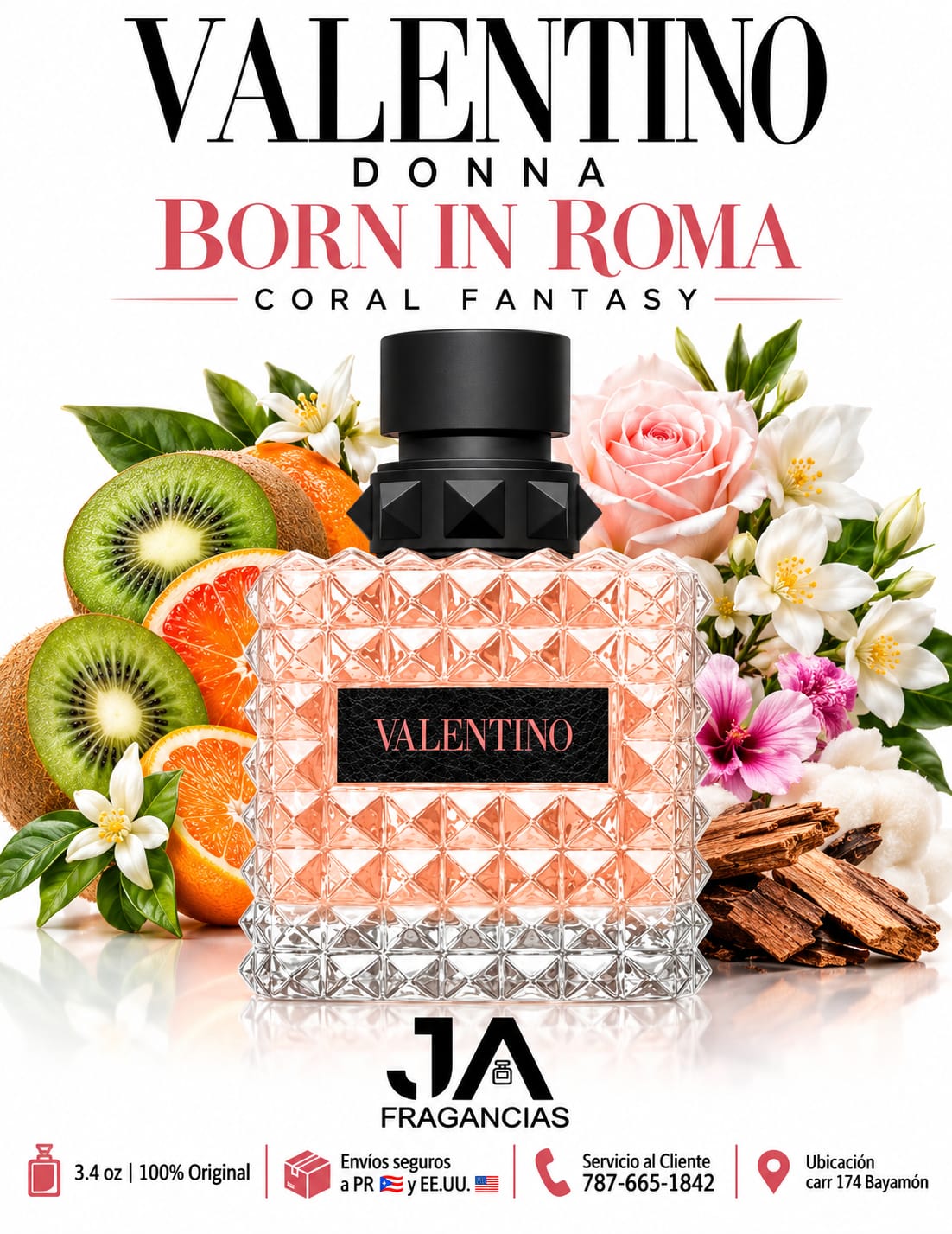 Valentino Donna Born In Roma Coral Fantasy Valentino Eau De Parfum 3.4oz 5% De Descuento Adicional