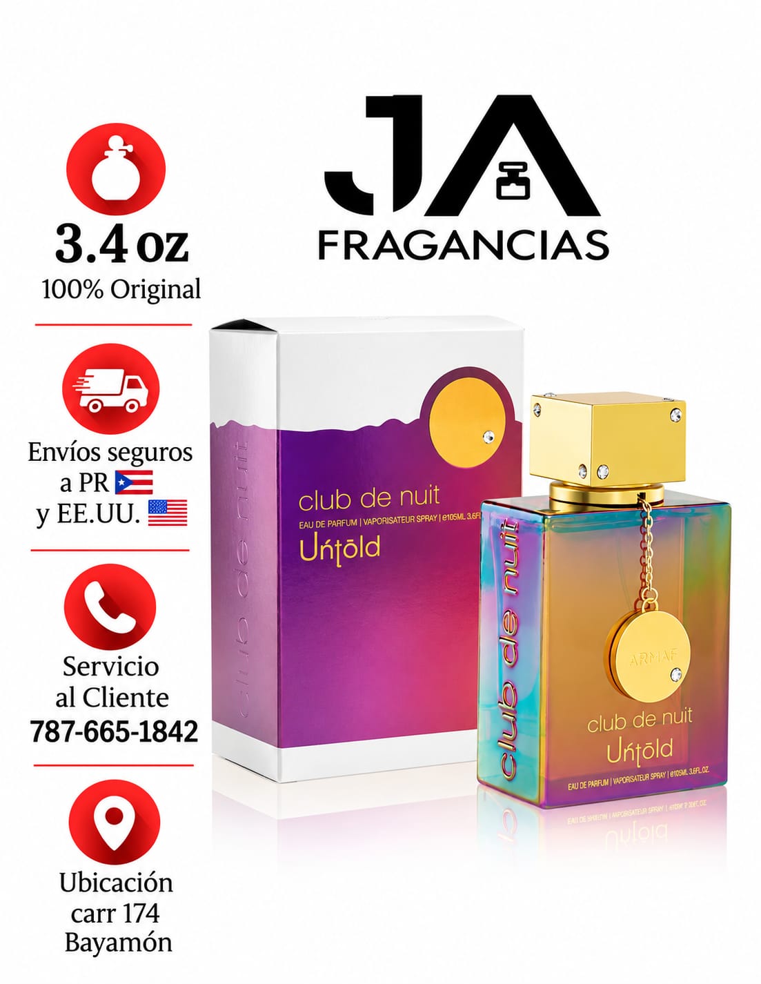 CLUB DE NUIT INTENSE UNTOLD 3.6oz 5% De Descuento Adicional