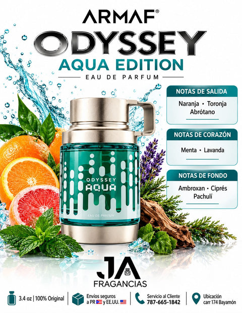 ARMAF ODYSSEY AQUA 3.4 oz 5% DE DESCUENTO ADICIONAL