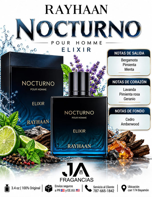 RAYHAAN NOCTURNO ELIXIR 3.4oz 5% De Descuento Adicional