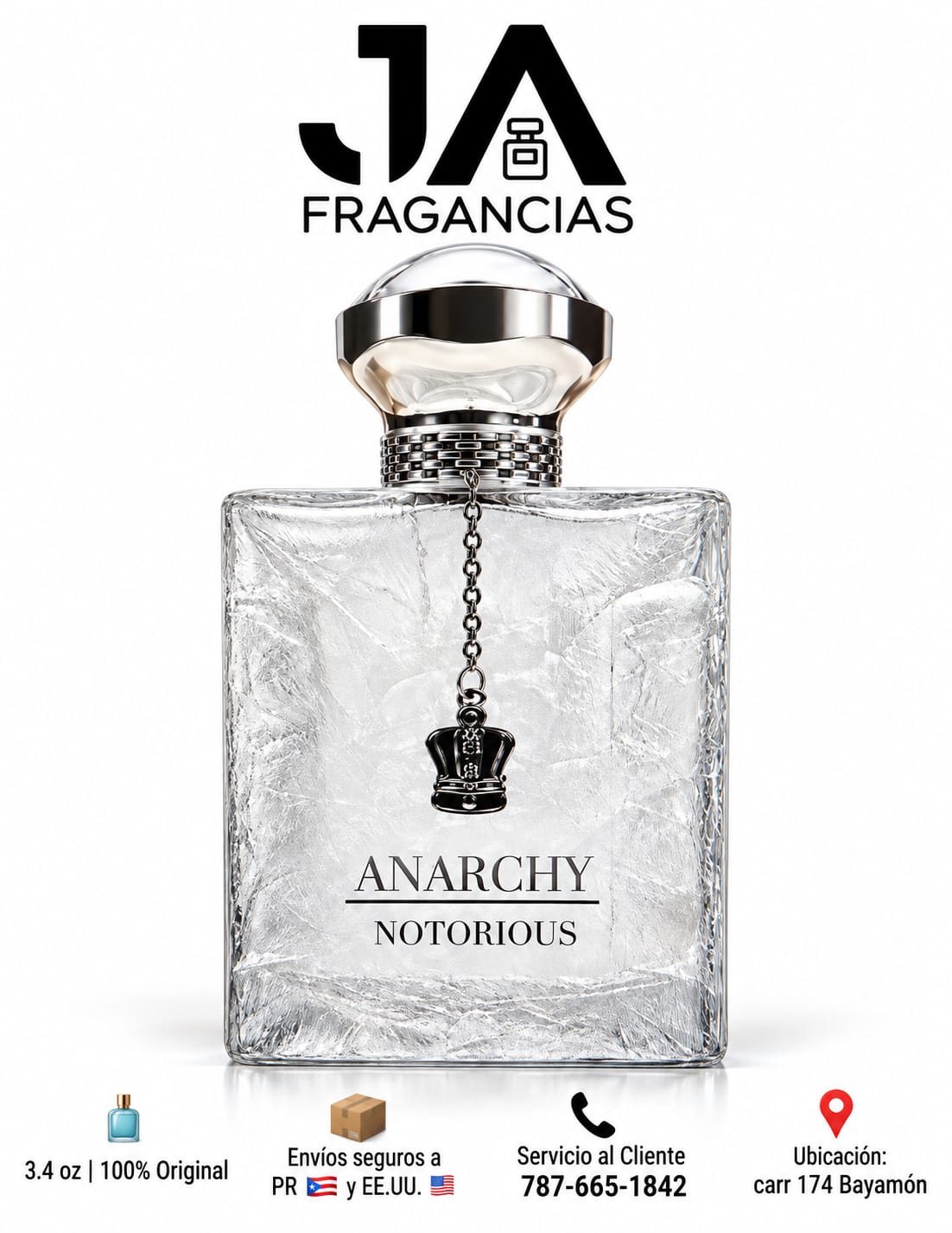 ANARCHY NOTORIOUS EAU DE PARFUM 3.4oz