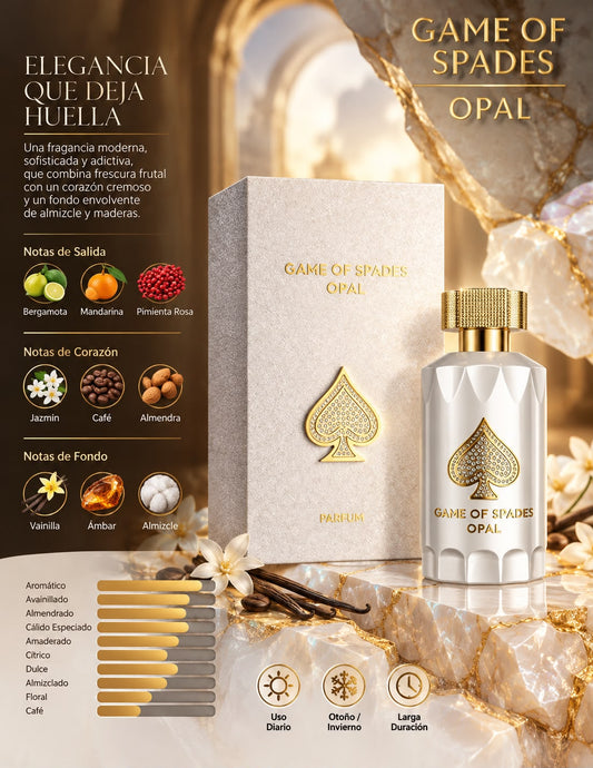 GAME OF SPADES OPAL 3.0 OZ + 5% DESCUENTO ADICIONAL
