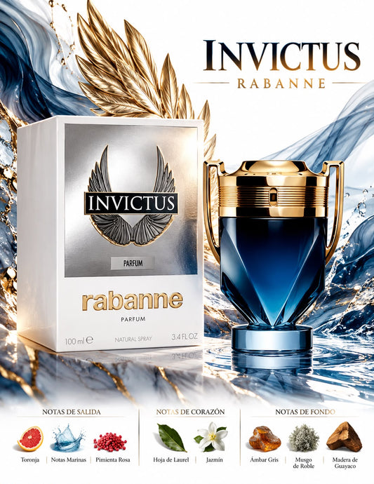 INVICTUS PARFUM RABANNE 3.4 OZ 5% DE DESCUENTO ADICIONAL