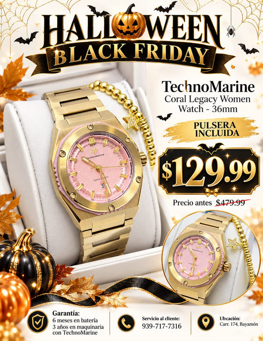 TechnoMarine Coral Legacy Women Watch - 36mm Pulsera Incluida