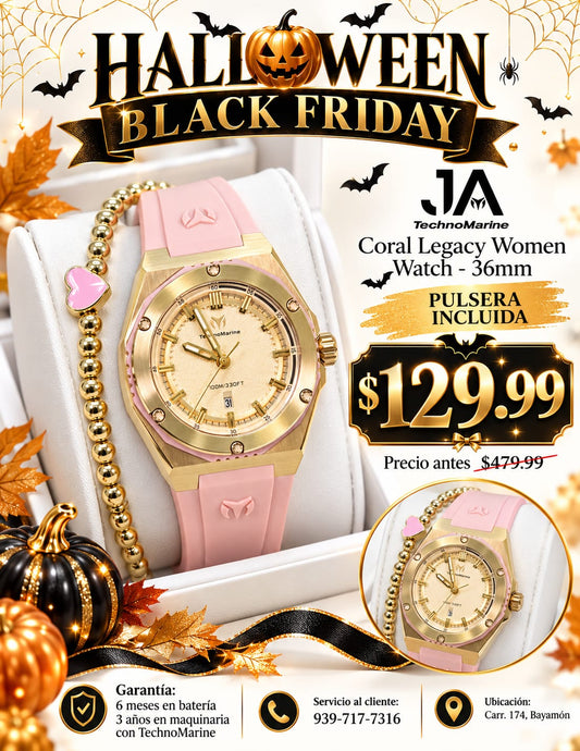 TechnoMarine Coral Legacy Women Watch - 36mm Pulsera Incluida