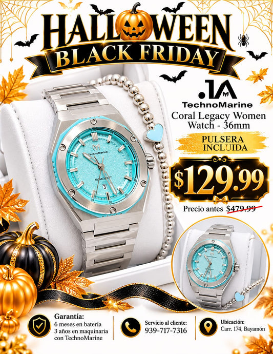 TechnoMarine Coral Legacy Women Watch - 36mm Pulsera Incluida