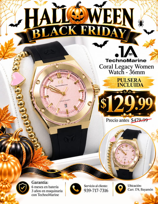 TechnoMarine Coral Legacy Women Watch - 36mm Pulsera Incluida