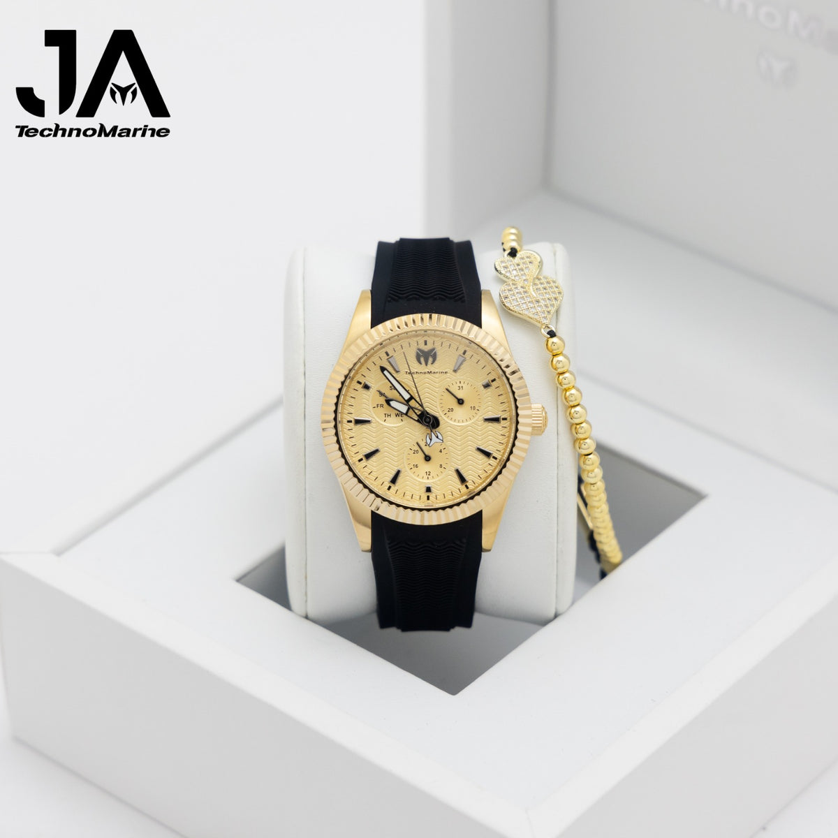 TechnoMarine Sea Dream Unisex Watch - 38mm, Black Una Pulsera Gratis