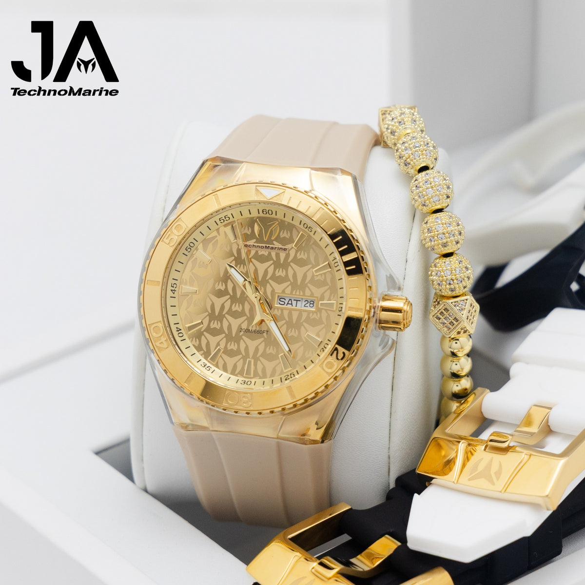 Technomarine Men's Cruise Monogram 46mm Three Strap