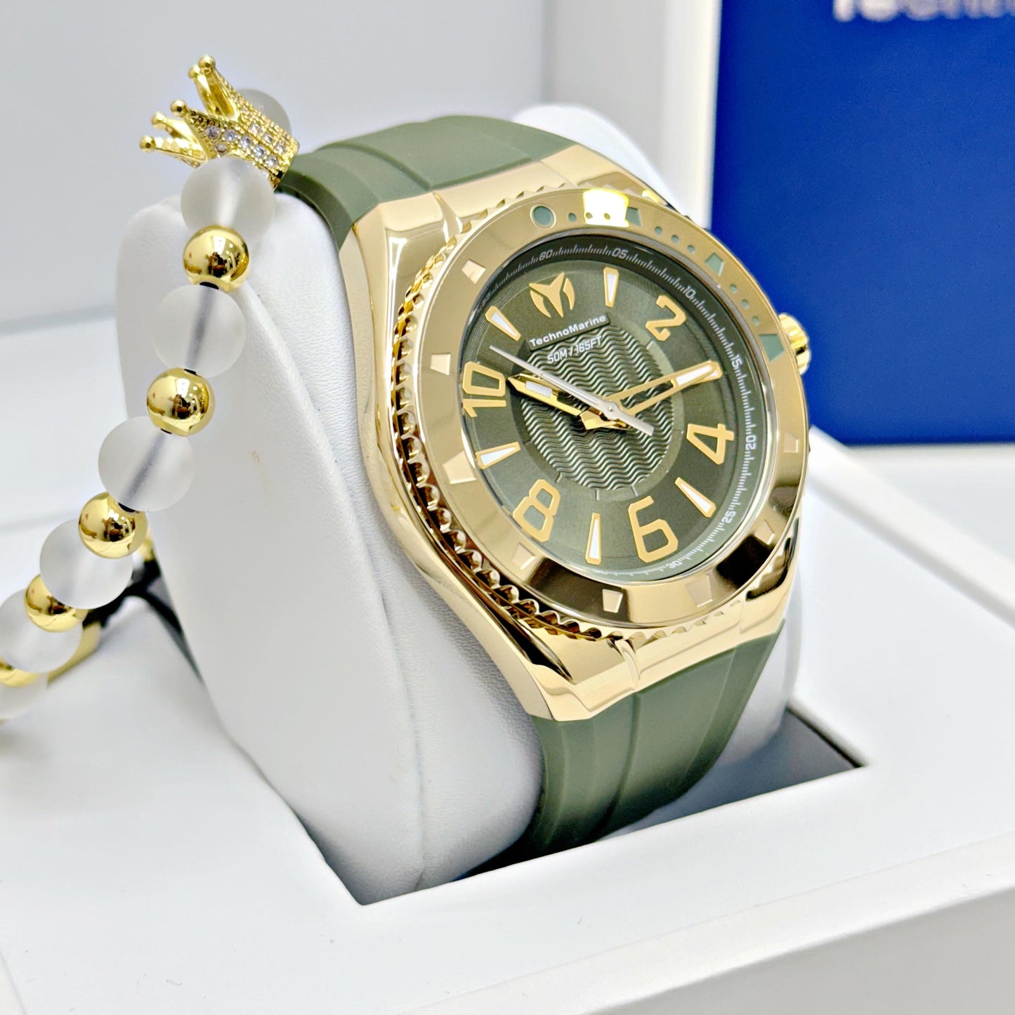 TechnoMarine Lusso Mare Men's Watch - 44mm Green