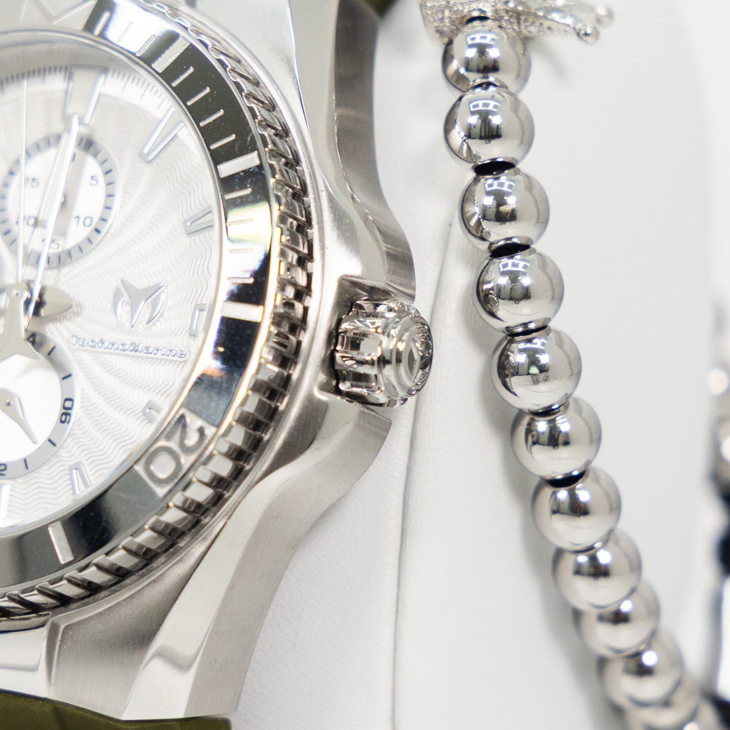 TechnoMarine Cruise California Men's Watch - 45mm, Black, White, Silver + 5% De Descuento = $159.99