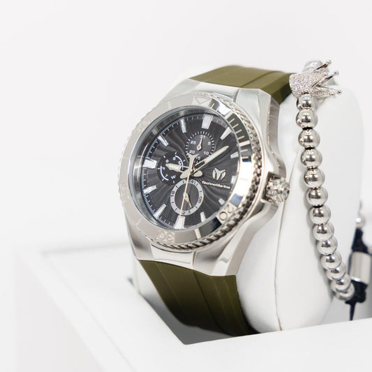 TechnoMarine Cruise California Men's Watch - 45mm, Black, White, Silver + 5% De Descuento = $139.99