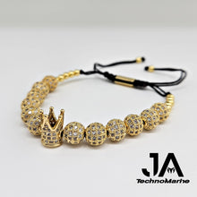 Cargar imagen en el visor de la galería, Pulsera Oro Con Corona Ajustable
