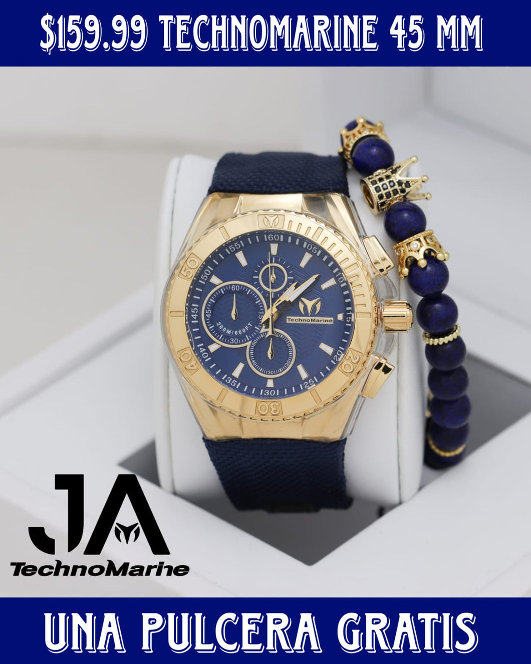 TechnoMarine Cruise BlueRay Men's Watch - 45mm, Blue