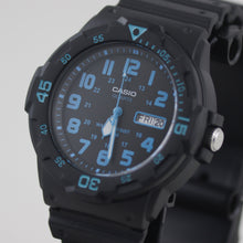 Load image into Gallery viewer, Casio Men&#39;s Dive Style Watch, Black/Blue Accents

