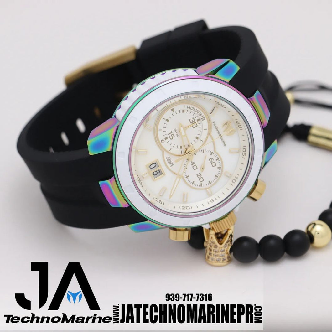 TECHNOMARINE UF6 Chronograph Quartz White Dial Men's Watch