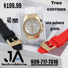 Cargar imagen en el visor de la galería, Technomarine Special Edition ( MUJER )  40mm Tres Correas 💎&quot;Diamond&quot;💎
