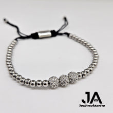 Load image into Gallery viewer, Pulsera Silver Mujer Ajustable Stainless Steel
