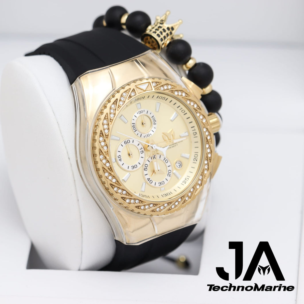 Technomarine  Diamond 46mm  Incluye Dos Bisel Clear Y Negro
