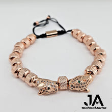 Load image into Gallery viewer, Pulsera De Pantera Rose Gold Ajustable
