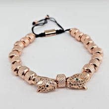 Load image into Gallery viewer, Pulsera De Pantera Rose Gold Ajustable
