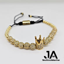 Cargar imagen en el visor de la galería, Pulsera De Corona Oro Ajustable
