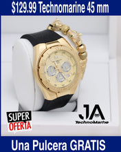 Load image into Gallery viewer, Technomarine Cruise Steel Quartz Men&#39;s Watch - 45mm Stainless Steel Gold and Gold
