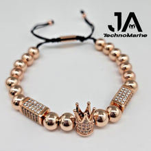 Load image into Gallery viewer, Pulsera De Corona Rose Gold Ajustable
