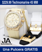 Load image into Gallery viewer, TechnoMarine Cruise Men&#39;s Watch - 45mm, Beige Tres Correas, Una Pulsera Gratis
