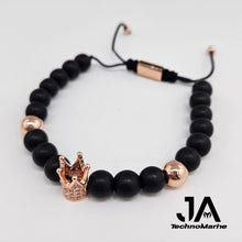 Cargar imagen en el visor de la galería, Pulsera De Corona Rose Gold Ajustable
