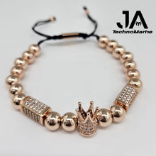 Load image into Gallery viewer, Pulsera De Corona Rose Gold Ajustable

