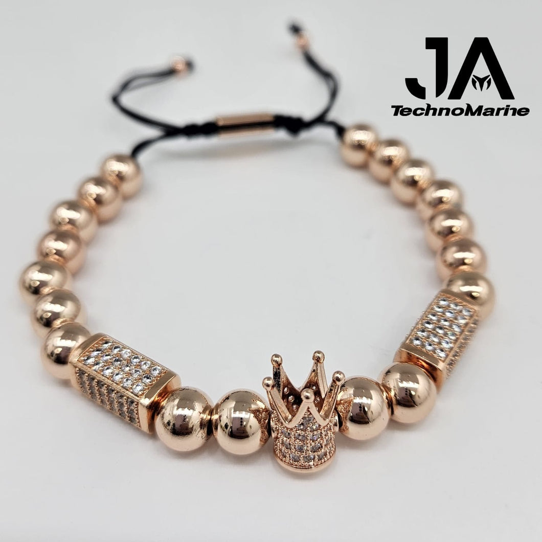 Pulsera De Corona Rose Gold Ajustable